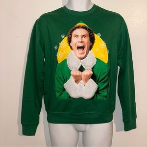 Elf “Buddy” the Elf Ugly Christmas Sweater with faux fur accents Size Medium